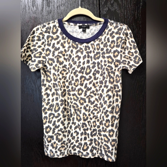 J. Crew leopard top size xs - Picture 1 of 3